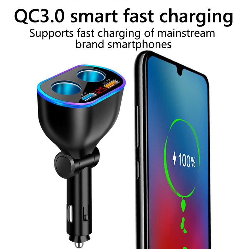 Car Cigarette Lighter Socket Qc3.0 Digital Display Usb Dual Port - Premium Car Chargers from Rapidvehicles - Just $23.99! Shop now at Rapidvehicles