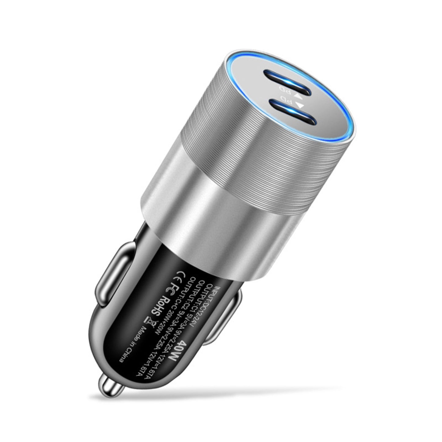 40w Quick Charger Type C Dual Port Fast Charging Station Double - Premium Car Chargers from Rapidvehicles - Just $13.49! Shop now at Rapidvehicles