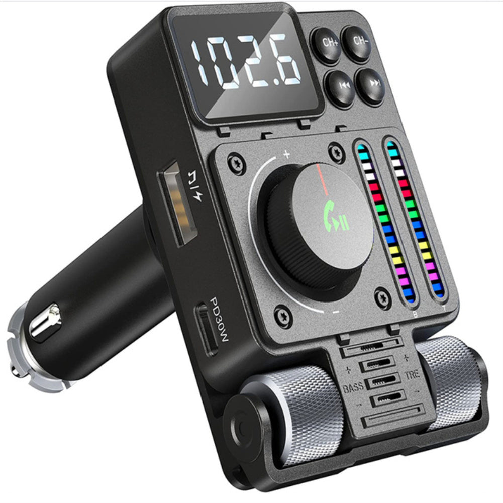 Qc3.0 Car Transmitter Hands-Free Calls Wireless Radio Transmitter - Premium Car Chargers from Rapidvehicles - Just $43.99! Shop now at Rapidvehicles