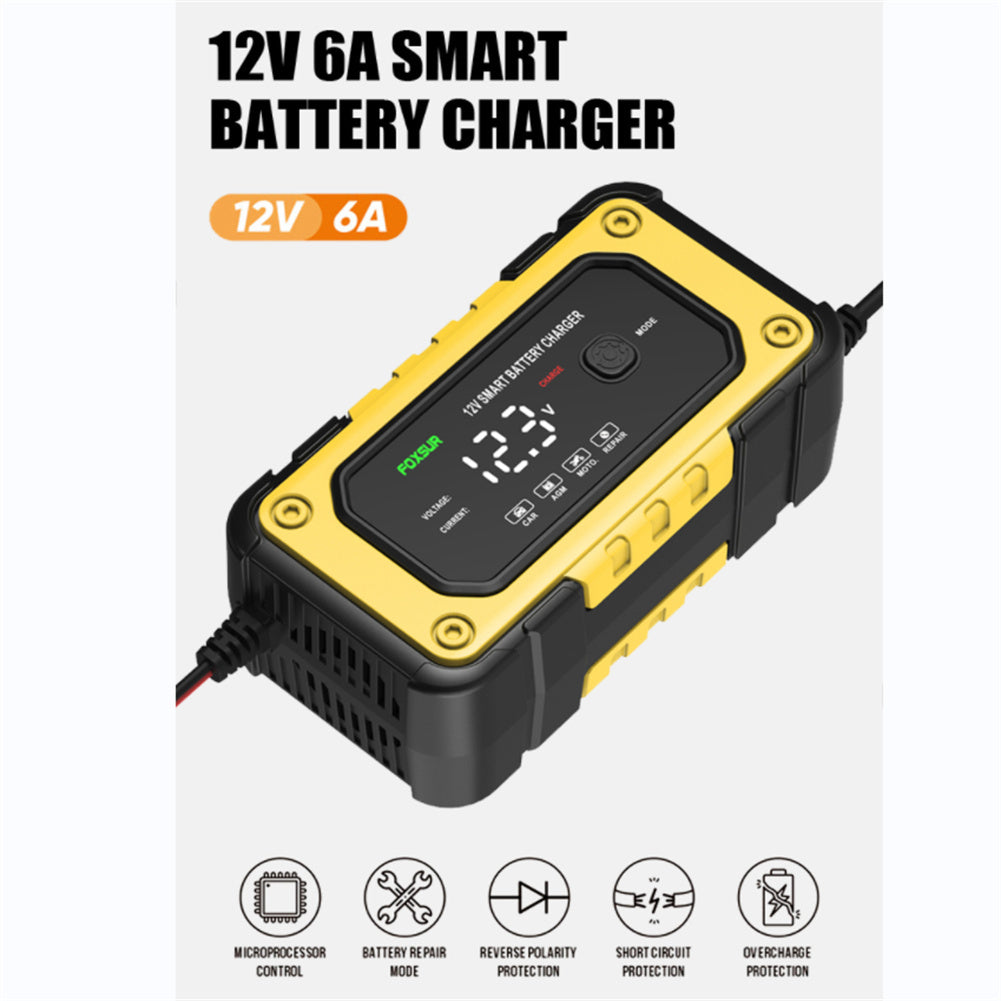 Car Battery Charger With Alligator Clips 12V Battery Charger Battery Maintainer For Automotive Motorcycles U.S. regulations - Premium Motorcycle Accessories from Rapidvehicles - Just $37.99! Shop now at Rapidvehicles