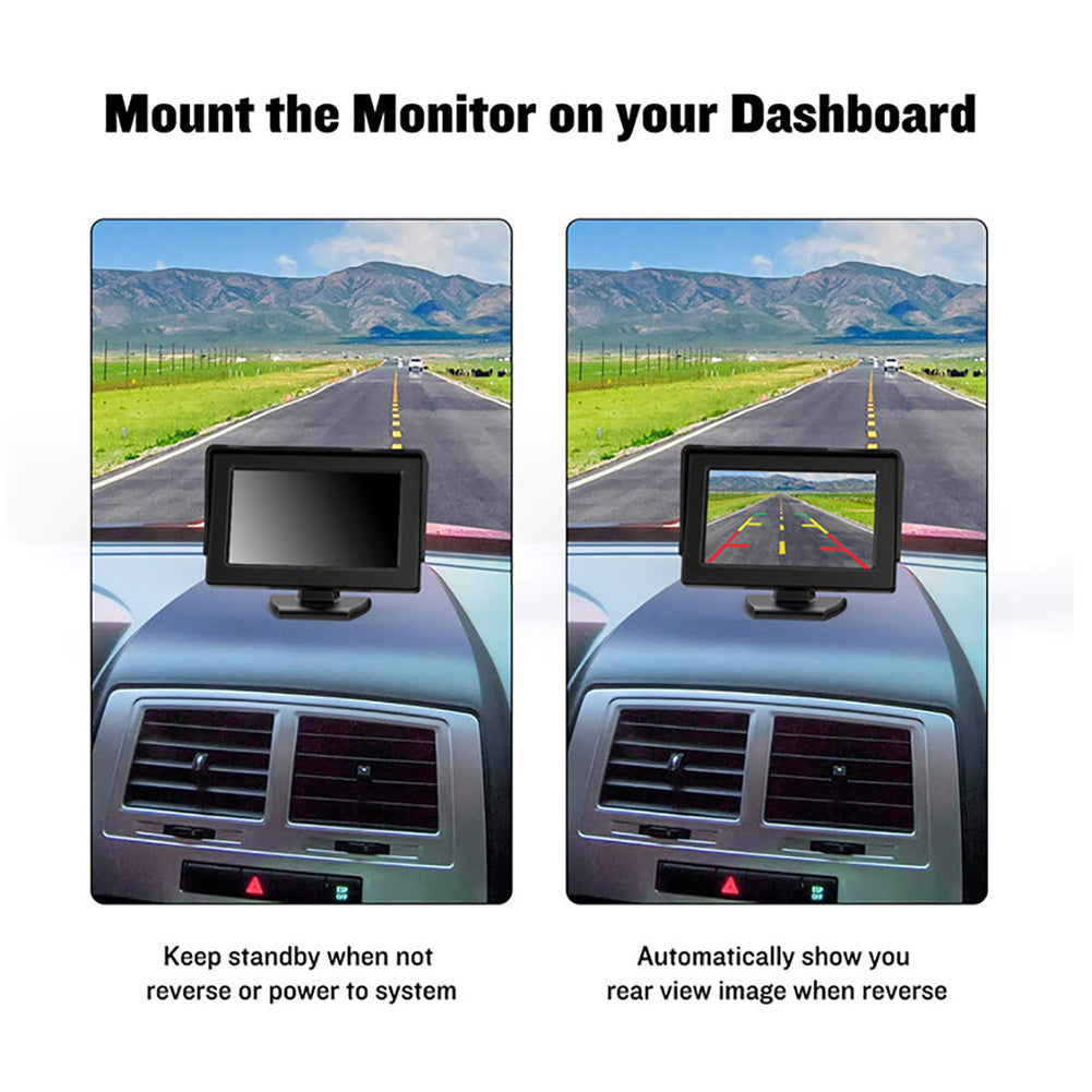 Rear View Car Camera Screen Monitor System Parking Reverse Safety - Premium Car Rear View Camera from Rapidvehicles - Just $56.99! Shop now at Rapidvehicles