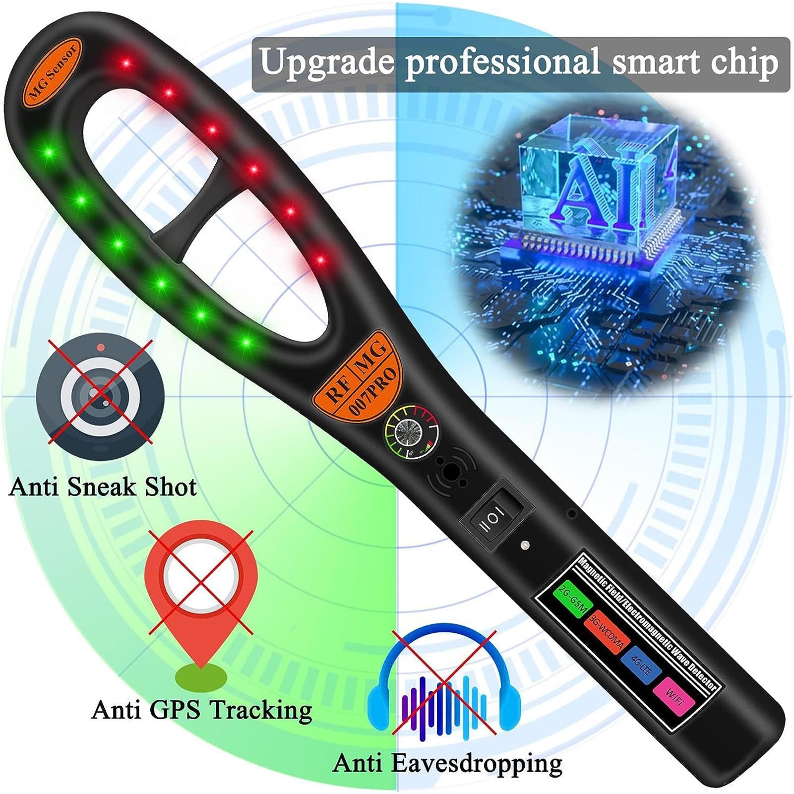 Hk007 Gps Detector Hidden Camera Finder Bug Scanner Detector Car Bug Sweeper Spy Detector - Premium Security Alarm System from Rapidvehicles - Just $77.01! Shop now at Rapidvehicles