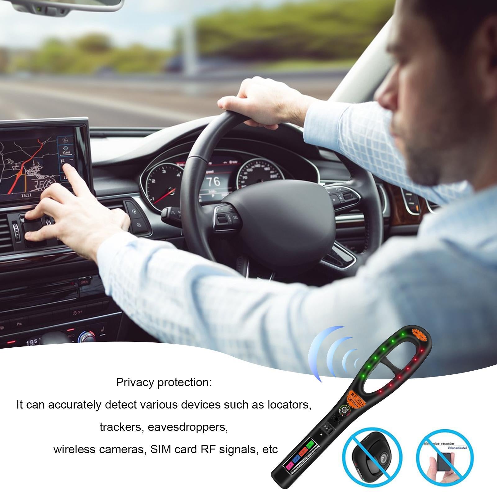 Hk007 Gps Detector Hidden Camera Finder Bug Scanner Detector Car Bug Sweeper Spy Detector - Premium Security Alarm System from Rapidvehicles - Just $77.01! Shop now at Rapidvehicles