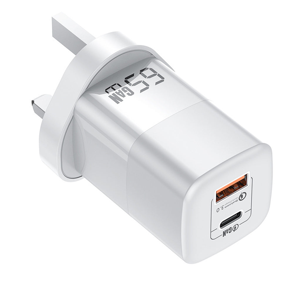 USB C Wall Charger Block 65W Dual Port Power Fast Type C Charging Block Adapter UK Plug - Premium Car Chargers from Rapidvehicles - Just $34.99! Shop now at Rapidvehicles