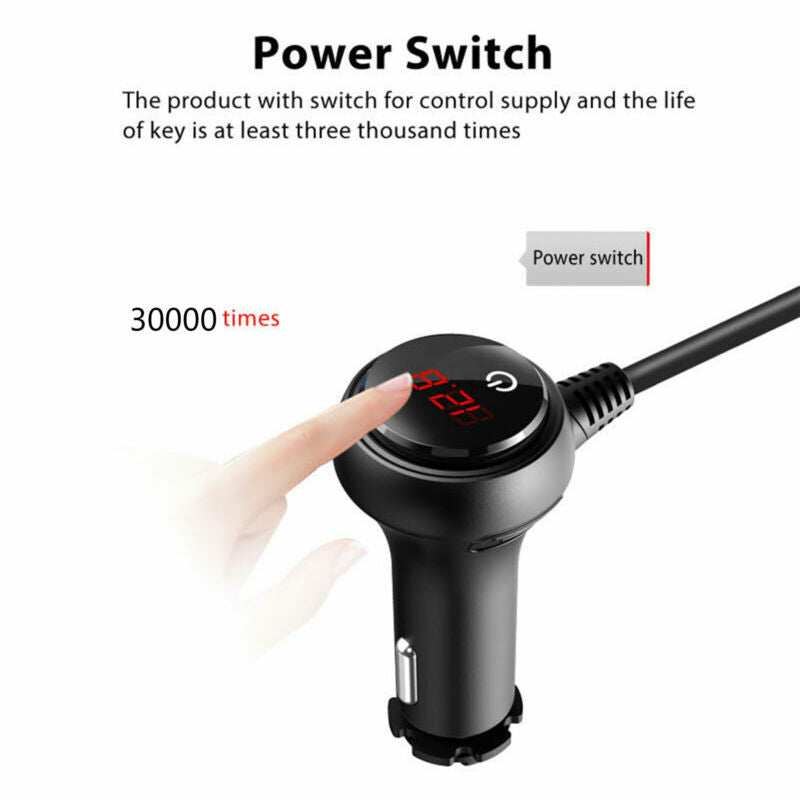 Cigarette Lighter Adapter 120W 12V 3 Socket Cigarette Lighter Splitter 4 USB Charging Ports Independent Switch Car Splitter Adapter For All Car Devices black - Premium Car Chargers from Rapidvehicles - Just $38.99! Shop now at Rapidvehicles