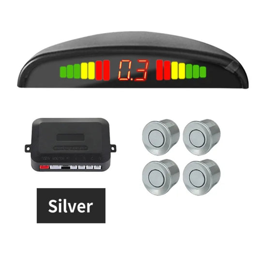 4 Parking Sensors LED Display Backlight Distance Parking Reverse - Premium Other Car Electronics from Rapidvehicles - Just $39.99! Shop now at Rapidvehicles