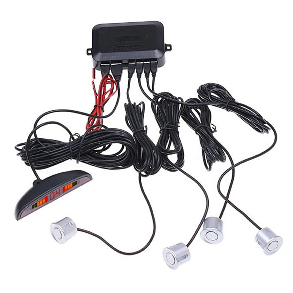 4 Parking Sensors LED Display Backlight Distance Parking Reverse - Premium Other Car Electronics from Rapidvehicles - Just $35.99! Shop now at Rapidvehicles