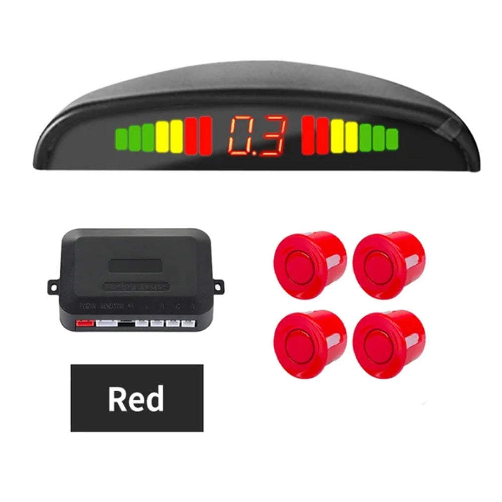 4 Parking Sensors LED Display Backlight Distance Parking Reverse - Premium Other Car Electronics from Rapidvehicles - Just $39.99! Shop now at Rapidvehicles