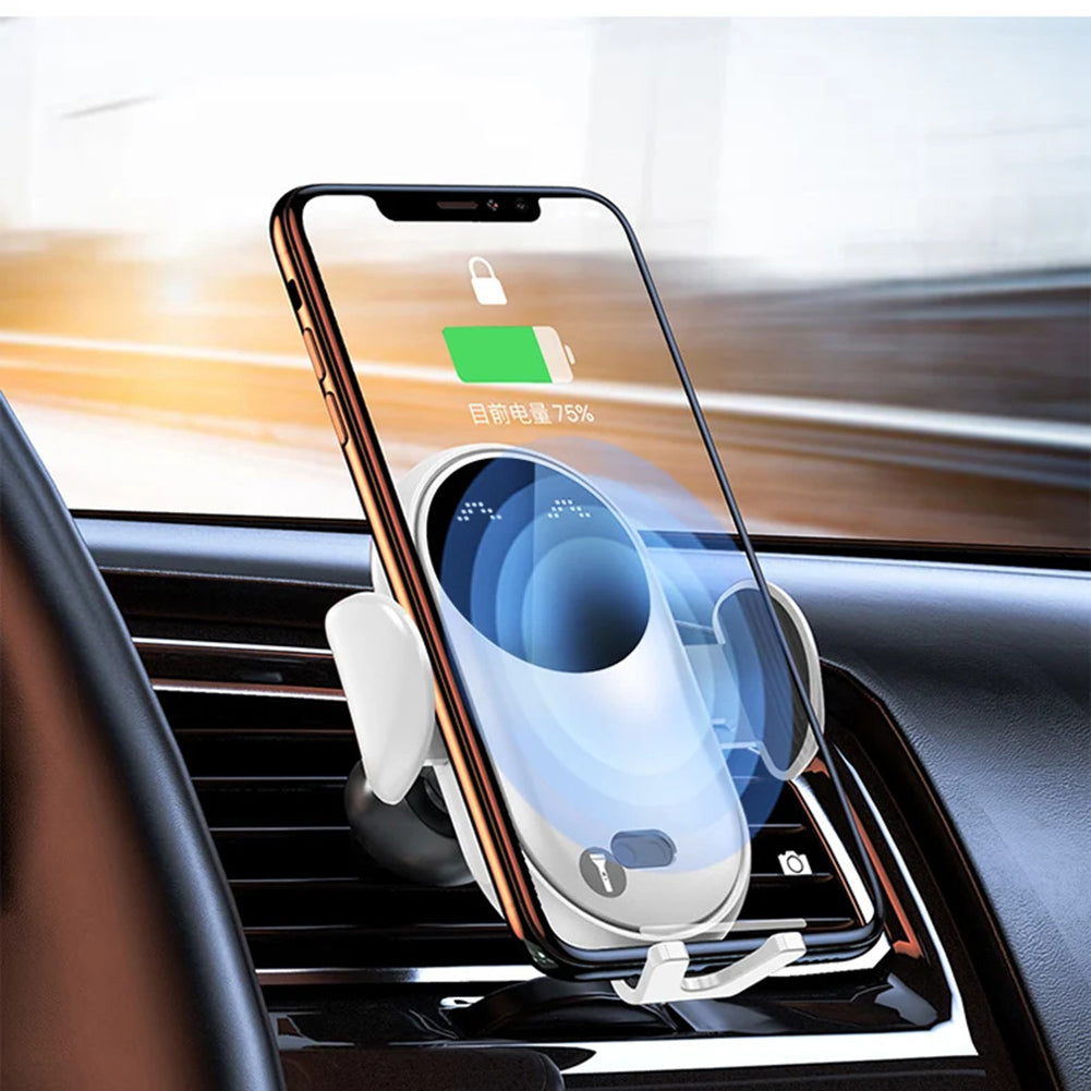 S11 Car Wireless Charger Vent Mount 10W Fast Charging Auto-Clamping Car Mount Phone Holder Compatible For IPhone 4.5-6.5 Inches yellow - Premium Car Mounts & Holders from Rapidvehicles - Just $32.99! Shop now at Rapidvehicles