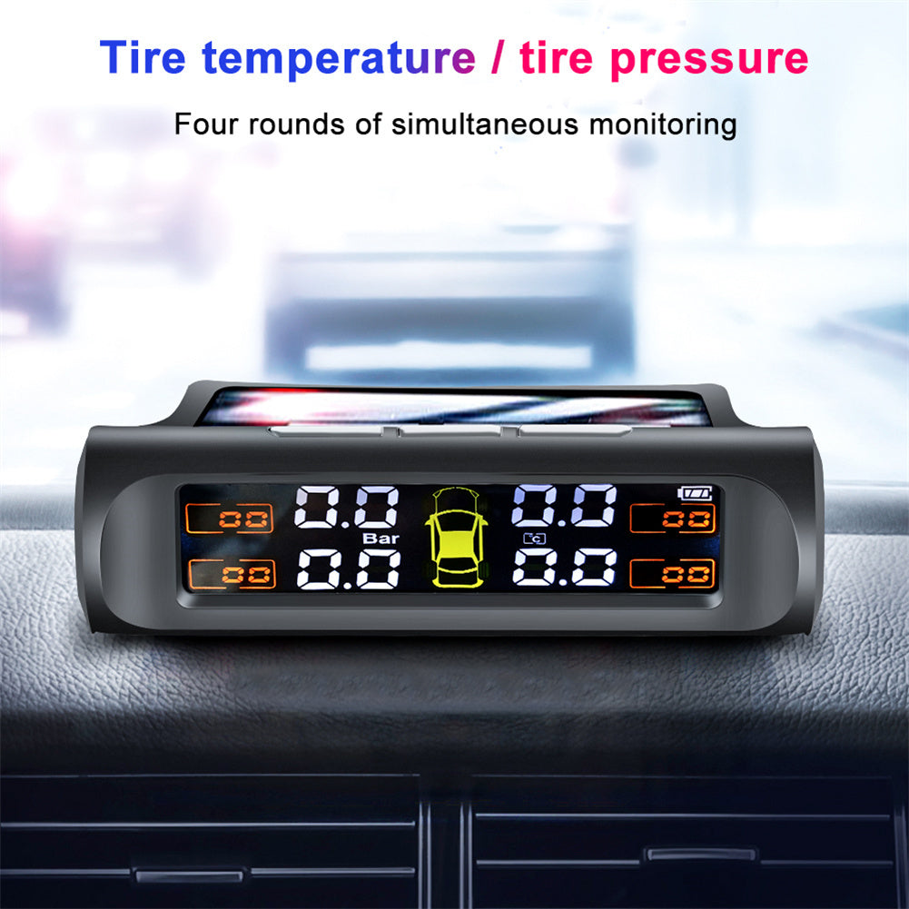 Tire Pressure Monitoring Systems Solar Car Digital Display Wireless Solar Power with Real Time Monitor Black - Premium Other Car Electronics from Rapidvehicles - Just $39.32! Shop now at Rapidvehicles