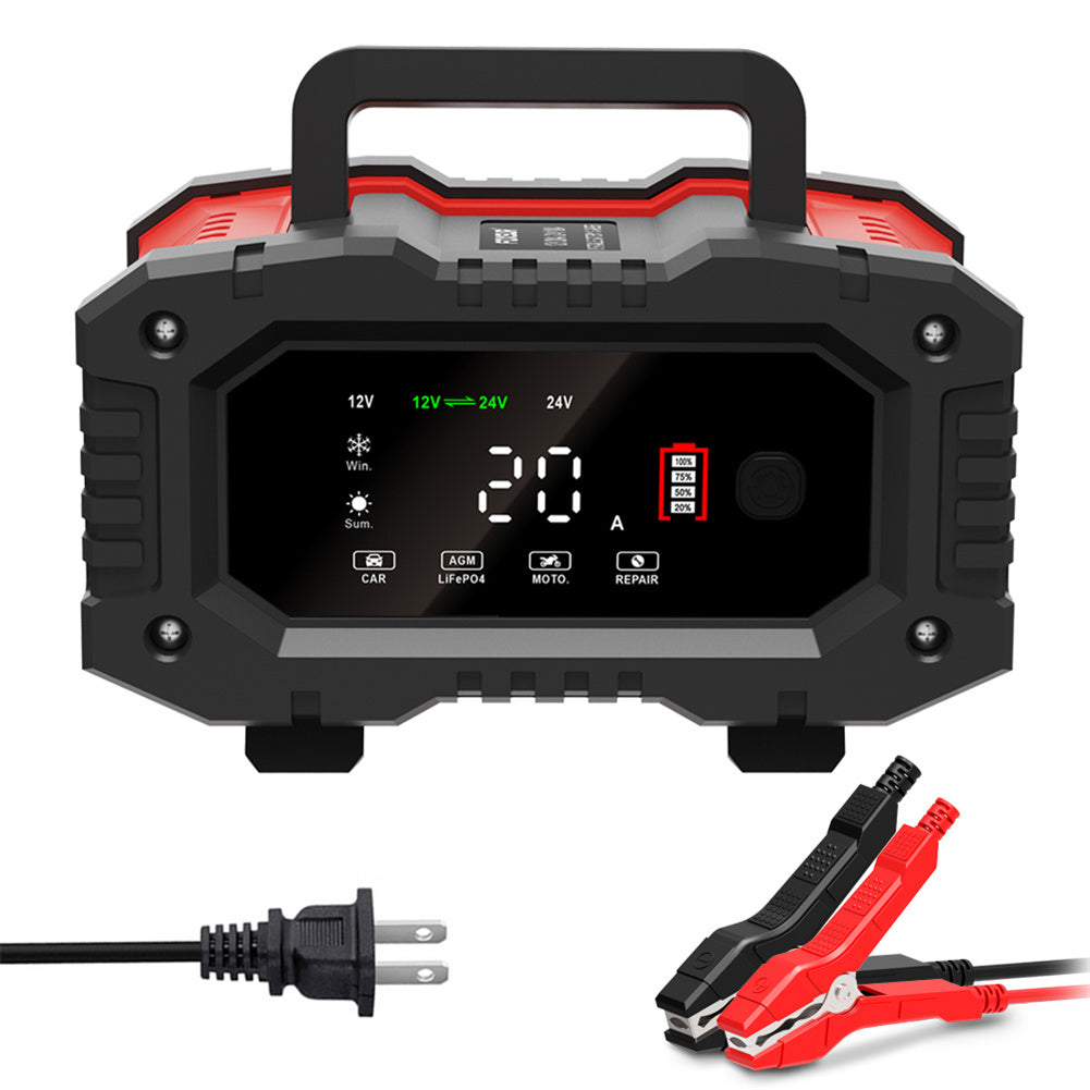 20A Car Battery Charger 12V 24V Automatic Smart Charger Automatic - Premium Other Car Tools from Rapidvehicles - Just $88.99! Shop now at Rapidvehicles