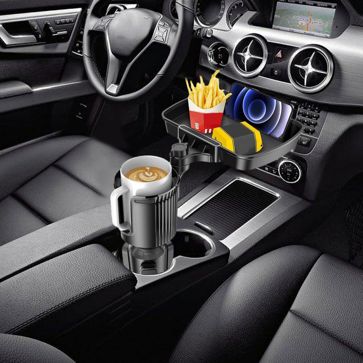 Car Food Holder Tray 360 Rotation Drink Holder Bracket Swivel - Premium Car Mounts & Holders from Rapidvehicles - Just $47.99! Shop now at Rapidvehicles