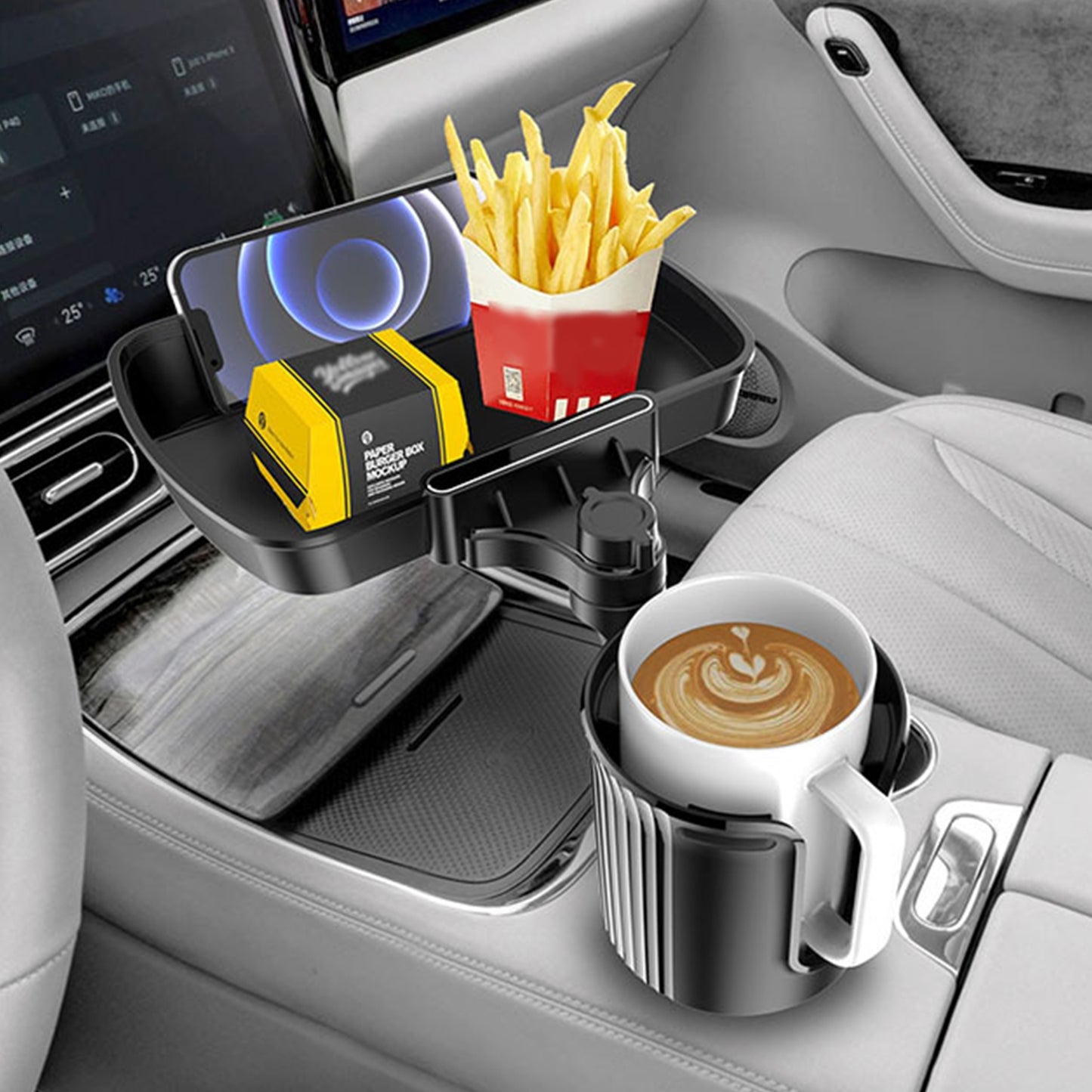 Car Food Holder Tray 360 Rotation Drink Holder Bracket Swivel - Premium Car Mounts & Holders from Rapidvehicles - Just $47.99! Shop now at Rapidvehicles