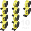 VEVOR Winch Straps, 4" x 40', 6000 lbs Load Capacity, 18000 lbs Break Strength, Truck Straps with Flat Hook, Flatbed Tie Downs Cargo Control for Trailers, Farms, Rescues, Tree Saver, Yellow (10 Pack) - Premium Tow Strap from VEVOR - Just $176.79! Shop now at Rapidvehicles