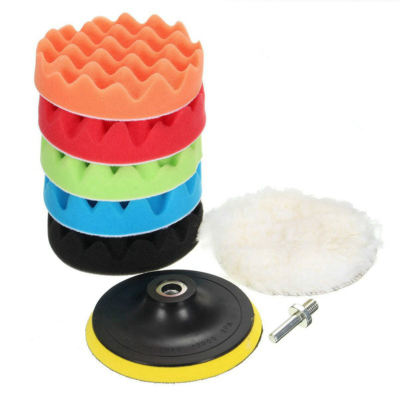 8Pcs/Set Car Polishing Pad 3/4/5/6/7 inch Sponge Buffing Waxing Boat Car Polish Buffer Drill Wheel Polisher Removes Scratches 3 inches - Premium Other Car Tools from Rapidvehicles - Just $12.89! Shop now at Rapidvehicles