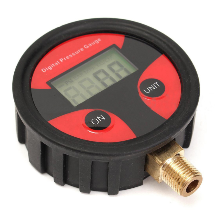 0-200PSI Air Pressure Gauge Dial Meter Tester Copper Rubber Digital Tire Pressure Gauge Tool for Car Truck Bike Auto Car Tyre red - Premium OBD & Diagnostic Tools from Rapidvehicles - Just $19.99! Shop now at Rapidvehicles