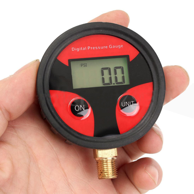 0-200PSI Air Pressure Gauge Dial Meter Tester Copper Rubber Digital Tire Pressure Gauge Tool for Car Truck Bike Auto Car Tyre red - Premium OBD & Diagnostic Tools from Rapidvehicles - Just $19.99! Shop now at Rapidvehicles