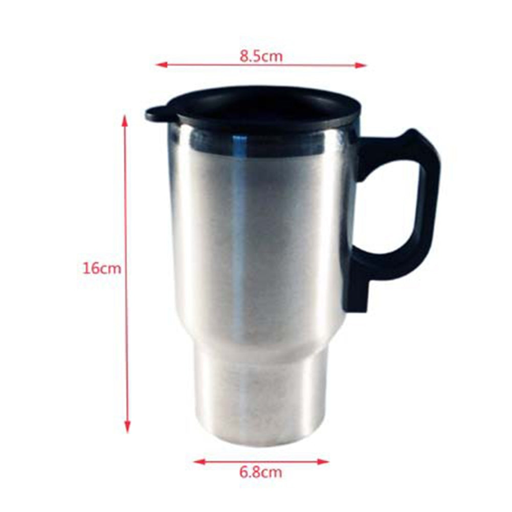 12V Car Heating Cup Car Heated Mug 450ml Stainless Steel Travel - Premium Car Organizers from Rapidvehicles - Just $25.99! Shop now at Rapidvehicles