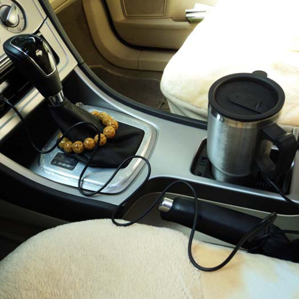 12V Car Heating Cup Car Heated Mug 450ml Stainless Steel Travel - Premium Car Organizers from Rapidvehicles - Just $25.99! Shop now at Rapidvehicles