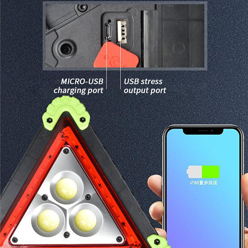 10W LED Triangle Warning Stop Sign Car Breakdown Emergency Safety - Premium Car LED Lights from Rapidvehicles - Just $39.99! Shop now at Rapidvehicles