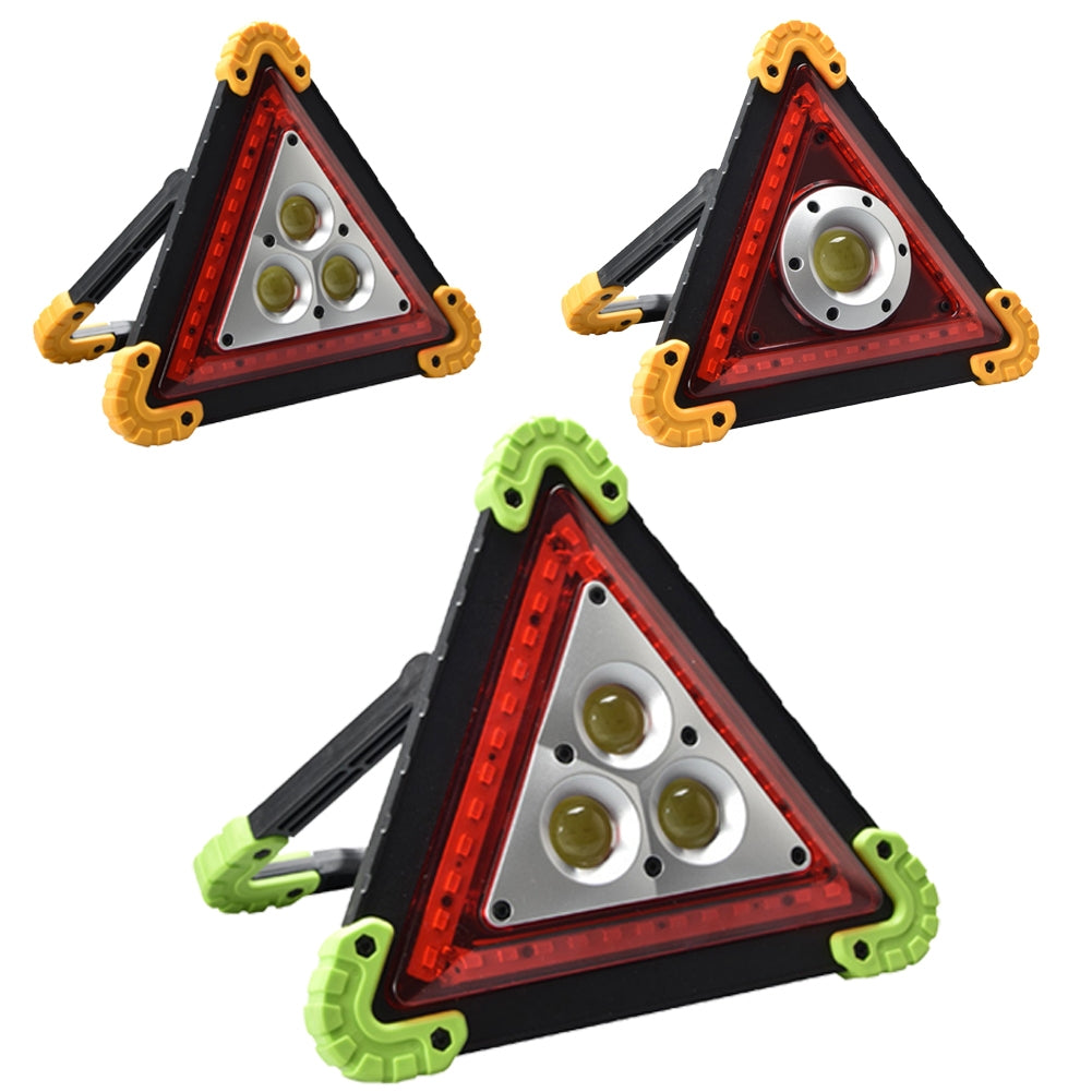 10W LED Triangle Warning Stop Sign Car Breakdown Emergency Safety Light USB Rechargeable Safety Signal Hand Light Camping Essential Light 301 yellow - Premium Car LED Lights from Rapidvehicles - Just $31.52! Shop now at Rapidvehicles