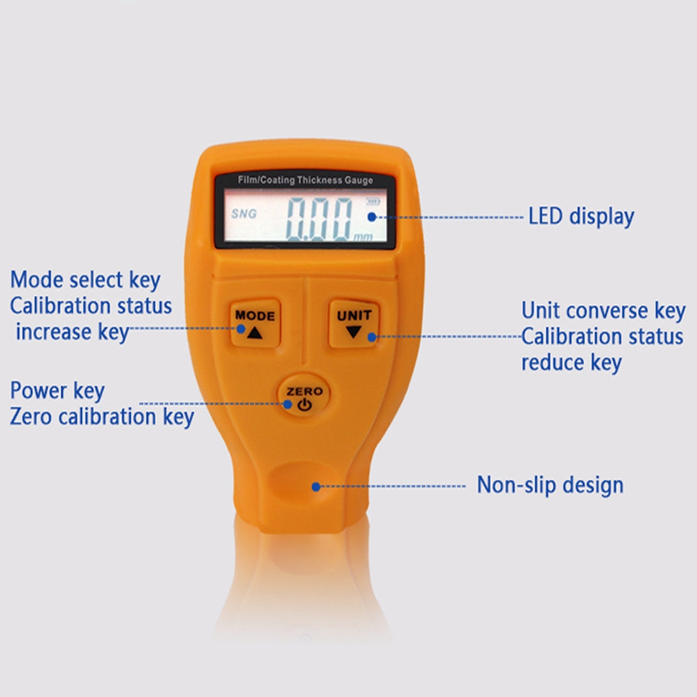 GM200 Automotive Painting Thickness Tester Digital Lcd Display Blue - Premium OBD & Diagnostic Tools from Rapidvehicles - Just $28.99! Shop now at Rapidvehicles