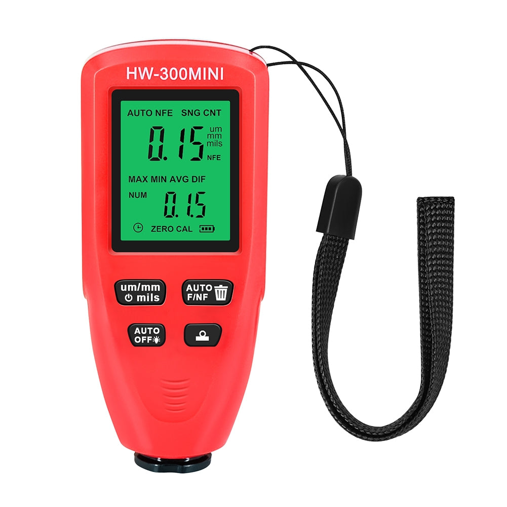 Hw300-Mini Automobile Thickness Gauge Car Paint Tester 0um-2000um - Premium Test & Measure from Rapidvehicles - Just $45.99! Shop now at Rapidvehicles