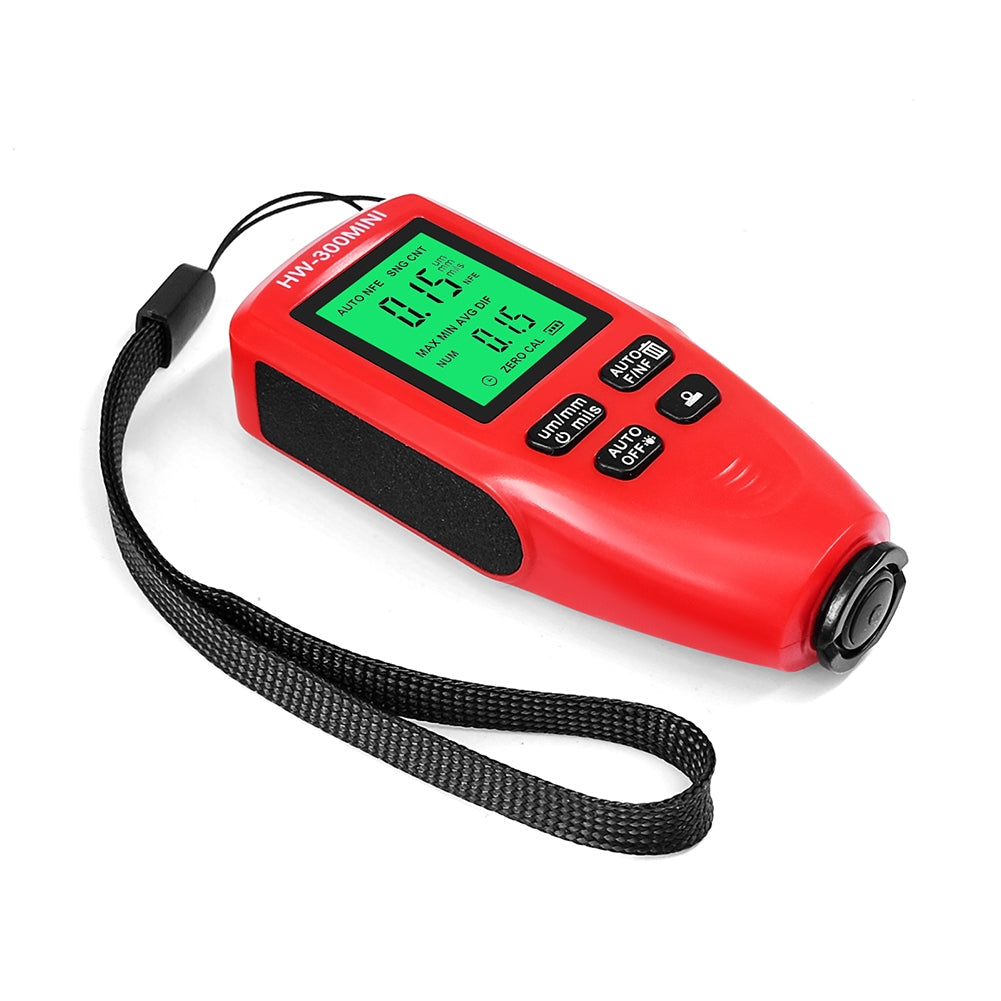 Hw300-Mini Automobile Thickness Gauge Car Paint Tester 0um-2000um Thickness Coating Meter for Fe/Nfe Red - Premium Test & Measure from Rapidvehicles - Just $34.99! Shop now at Rapidvehicles