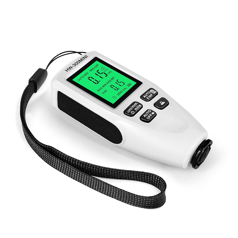 Hw300-Mini Automobile Thickness Gauge Car Paint Tester 0um-2000um Thickness Coating Meter for Fe/Nfe White - Premium Test & Measure from Rapidvehicles - Just $34.99! Shop now at Rapidvehicles