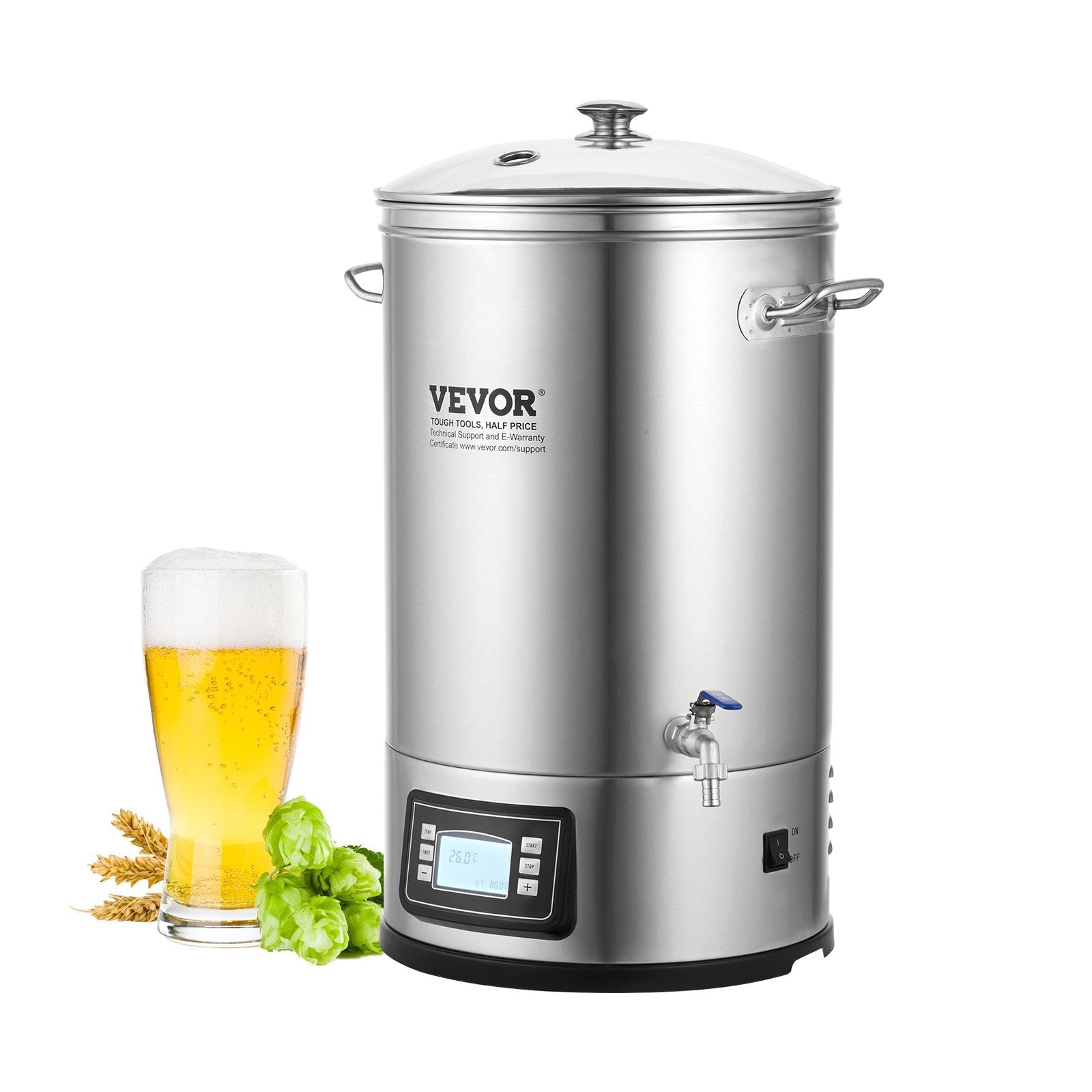 VEVOR Electric Brewing System, 8 GALLON Brewing Stock Pot, - Premium Beer Brewing System from VEVOR - Just $224.18! Shop now at Rapidvehicles