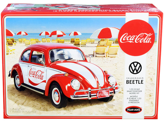Skill 3 Snap Model Kit Volkswagen Beetle "Coca-Cola" 1/25 Scale Model by Polar Lights free shipping USA