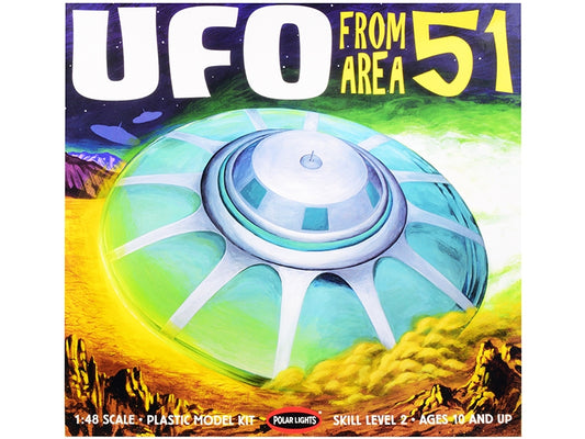 Skill 2 Model Kit UFO from Area 51 with 2 Aliens and 1 Guard - Premium Other from Polar Lights - Just $80.99! Shop now at Rapidvehicles