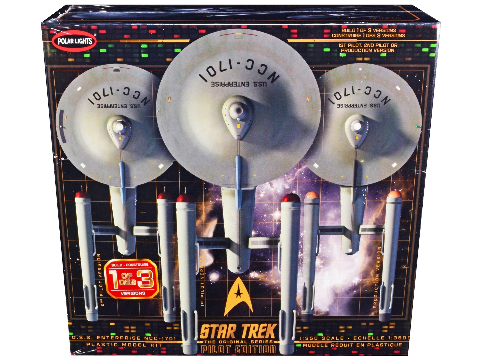 Skill 2 Model Kit U.S.S. Enterprise NCC-1701 Pilot Edition Star Trek 3-in-1 1/350 Scale Model by Polar Lights - Premium Movie/TV Series Models from Polar Lights - Just $204.15! Shop now at Rapidvehicles