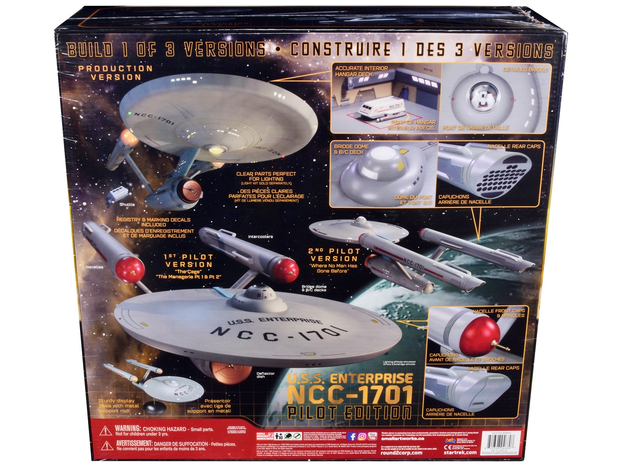 Skill 2 Model Kit U.S.S. Enterprise NCC-1701 Pilot Edition Star Trek 3-in-1 1/350 Scale Model by Polar Lights - Premium Movie/TV Series Models from Polar Lights - Just $204.15! Shop now at Rapidvehicles