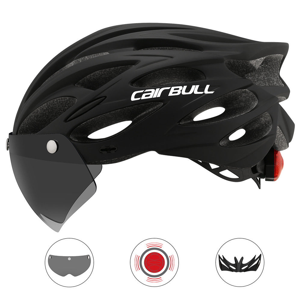 Cairbull Helmet Ultralight Off-road Mountain Bike Cycling Helmet with Removable Visor Taillight Carbon_M / L (54-61CM) - Premium Motorcycle Helmets from Rapidvehicles - Just $34.99! Shop now at Rapidvehicles