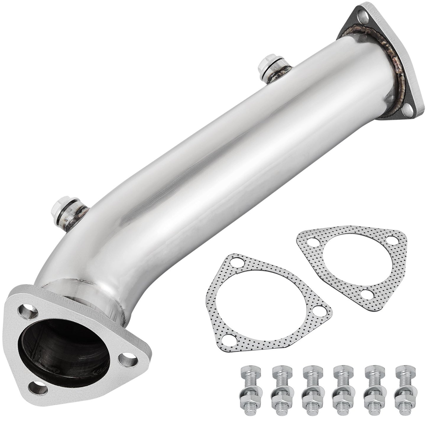 High Flow Downpipe Exhaust Converter Pipe Fits 97-05 Audi A4 B5 - Premium Exhaust Headers from VEVOR - Just $52.83! Shop now at Rapidvehicles