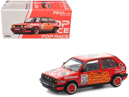 Volkswagen Golf GTI MK2 #50 Demon Tweeks "British Touring Car Championship" (1988) 1/64 Diecast Model Car by Pop Race