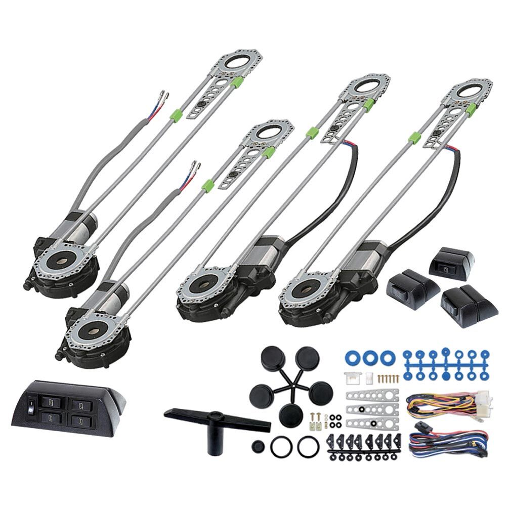 Power window kit;universal with 7 switches;for 4 windows - Premium Automotive from Nippon - Just $204.99! Shop now at Rapidvehicles