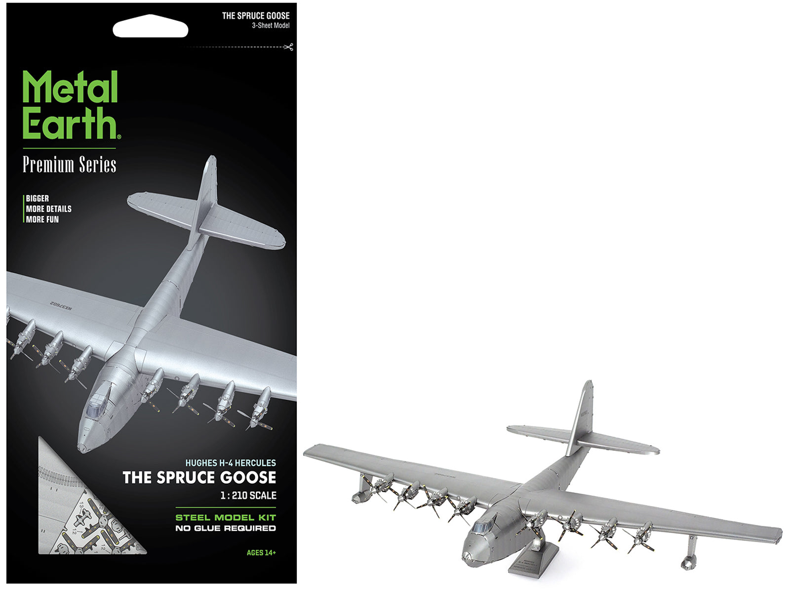 Model Kit Hughes H-4 Hercules Flying Boat "The Spruce Goose" (Moderate Difficulty) Steel Model by Metal Earth free shipping USA