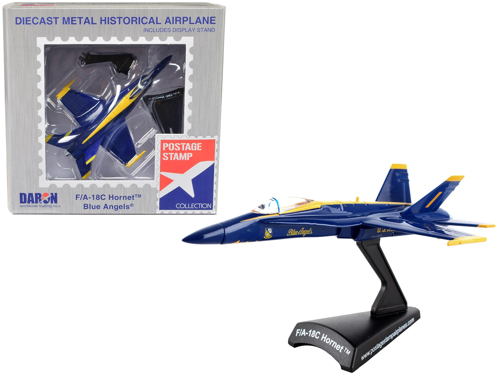 McDonnell Douglas F/A-18C Hornet Aircraft "Blue Angels" United States Navy 1/150 Diecast Model Airplane by Postage Stamp - Premium McDonnell Douglas from Postage Stamp - Just $37.99! Shop now at Rapidvehicles