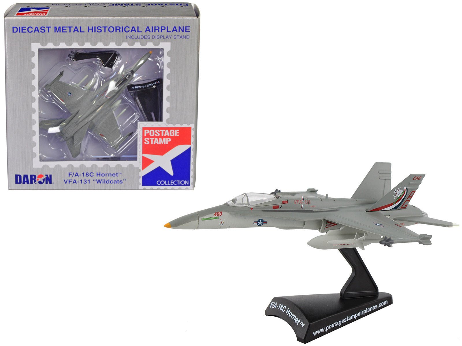 McDonnell Douglas F/A-18C Hornet Fighter Aircraft "VFA-131 Wildcats" United States Navy 1/150 Diecast Model Airplane by Postage Stamp - Premium Military Models from Postage Stamp - Just $37.99! Shop now at Rapidvehicles