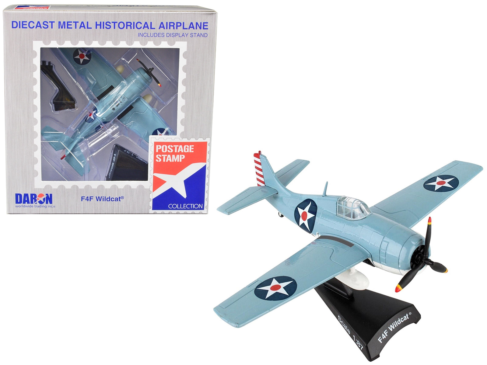 Grumman F4F Wildcat Aircraft "United States Navy" 1/87 (HO) Diecast Model Airplane by Postage Stamp - Premium Aircrafts and War Planes from Postage Stamp - Just $46.99! Shop now at Rapidvehicles