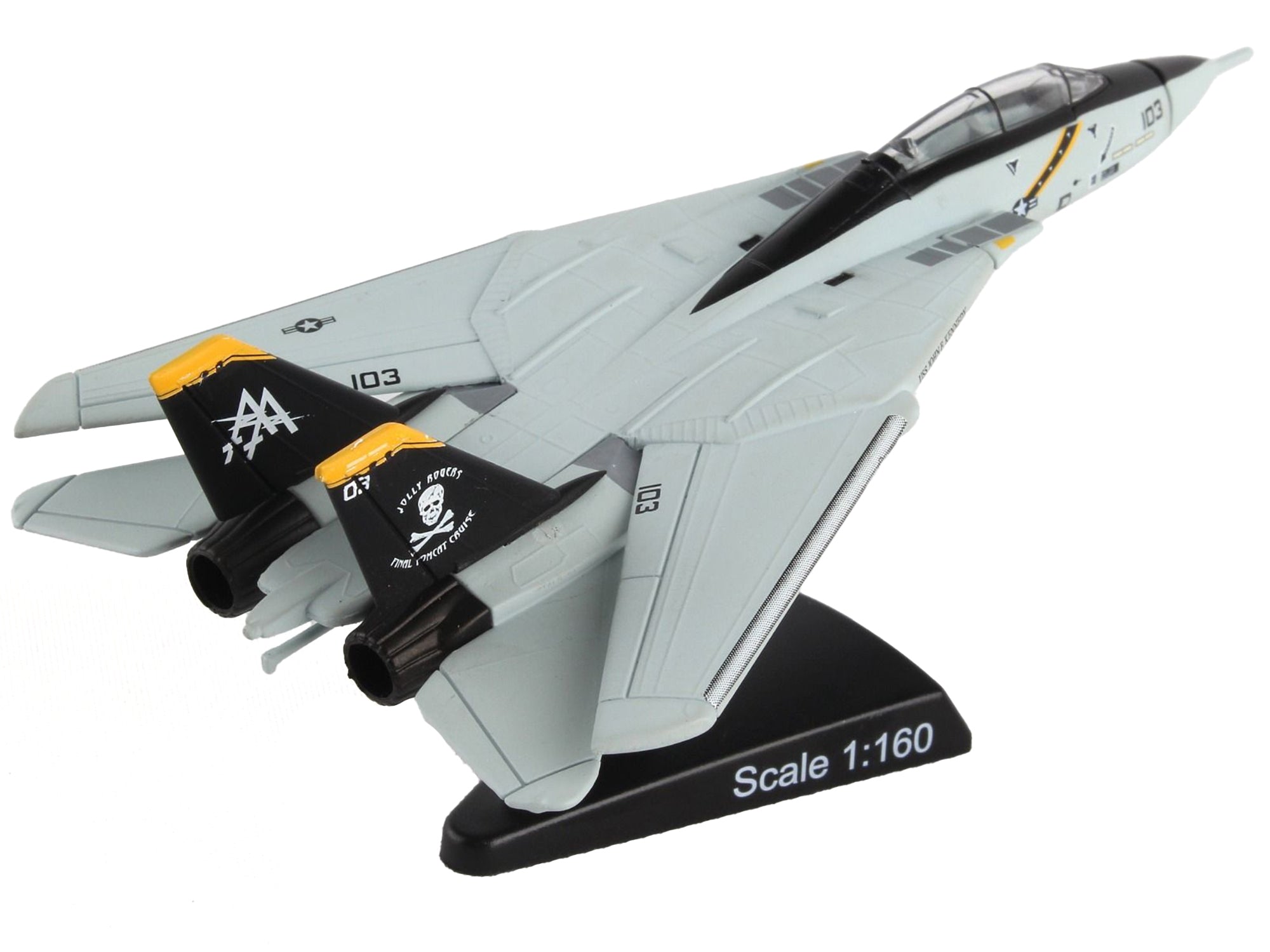 Grumman F-14 Tomcat Fighter Aircraft VFA-103 "Jolly Rogers" United States Navy 1/160 Diecast Model Airplane by Postage Stamp - Premium Grumman from Postage Stamp - Just $41.99! Shop now at Rapidvehicles