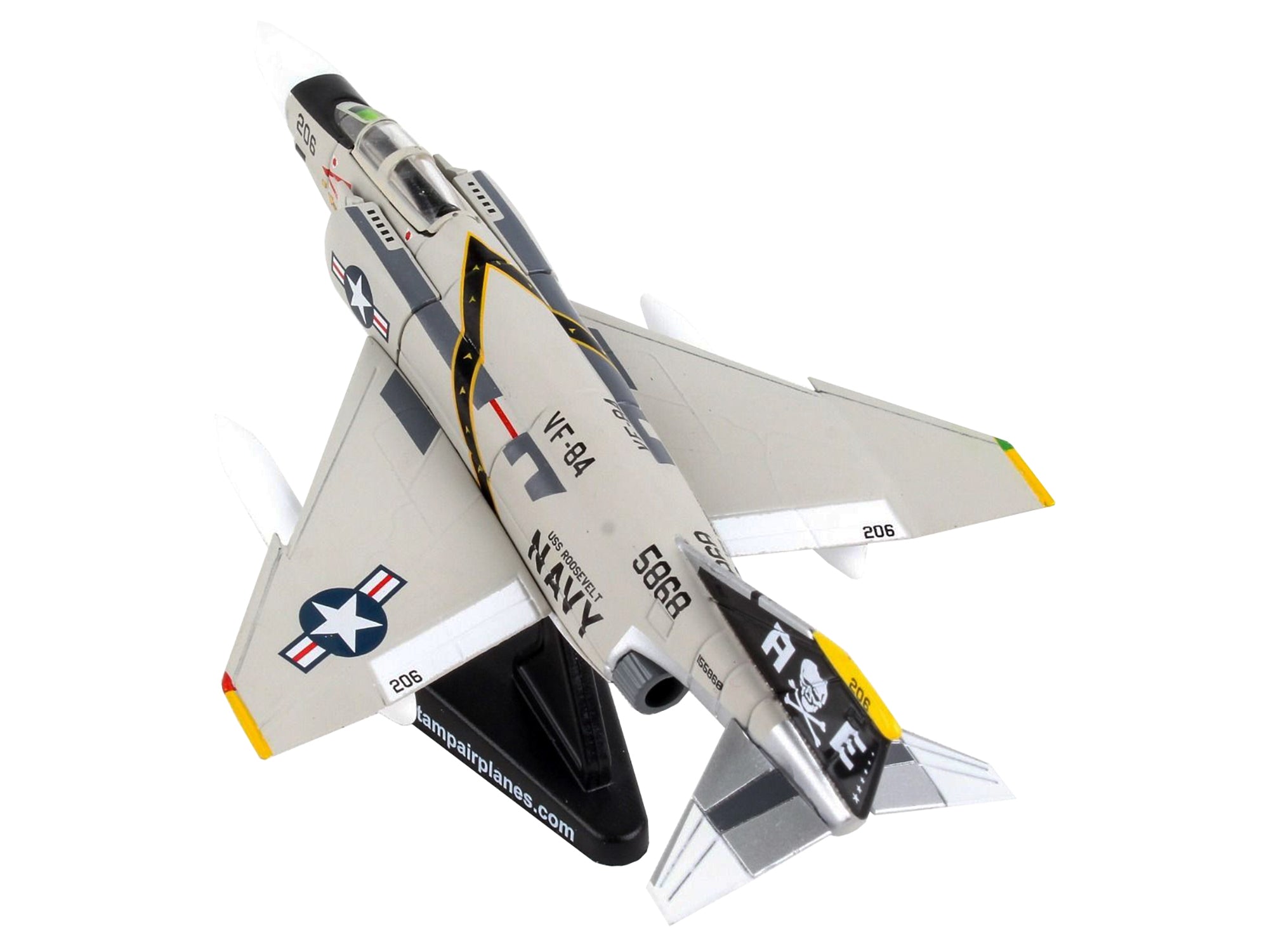 McDonnell Douglas F-4B Phantom II Fighter Aircraft "VFA-84 Jolly Rogers" United States Navy 1/155 Diecast Model Airplane by Postage Stamp - Premium Aircrafts and War Planes from Postage Stamp - Just $54.08! Shop now at Rapidvehicles