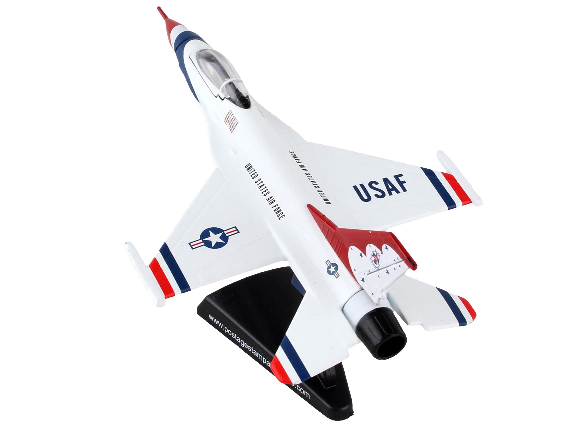 Lockheed Martin F-16 Fighting Falcon Fighter Aircraft "Thunderbirds" United States Air Force 1/126 Diecast Model Airplane by Postage Stamp - Premium Lockheed Martin from Postage Stamp - Just $39.99! Shop now at Rapidvehicles