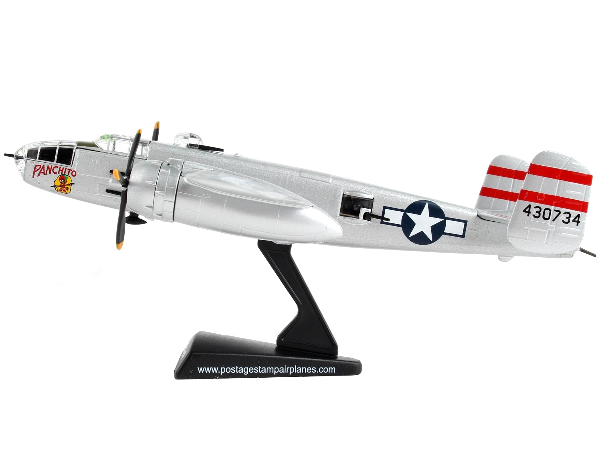 North American B-25J Mitchell Bomber Aircraft "Panchito" United States Air Force 1/100 Diecast Model Airplane by Postage Stamp - Premium Military Models from Postage Stamp - Just $54.58! Shop now at Rapidvehicles