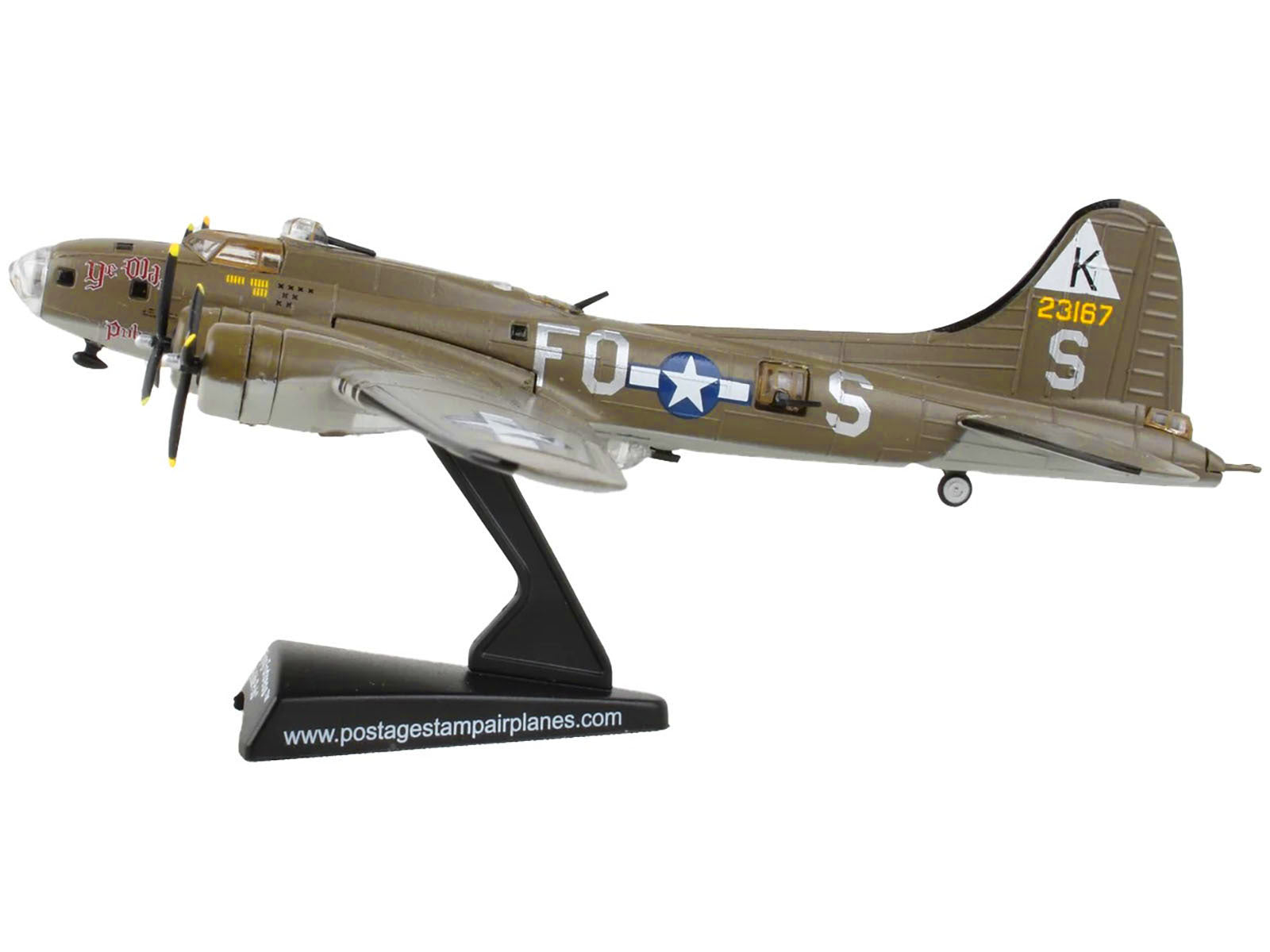 Boeing B-17 Flying Fortress Bomber Aircraft "Ye Olde Pub" United States Army Air Forces 1/155 Diecast Model Airplane by Postage Stamp - Premium Military Models from Postage Stamp - Just $57.15! Shop now at Rapidvehicles