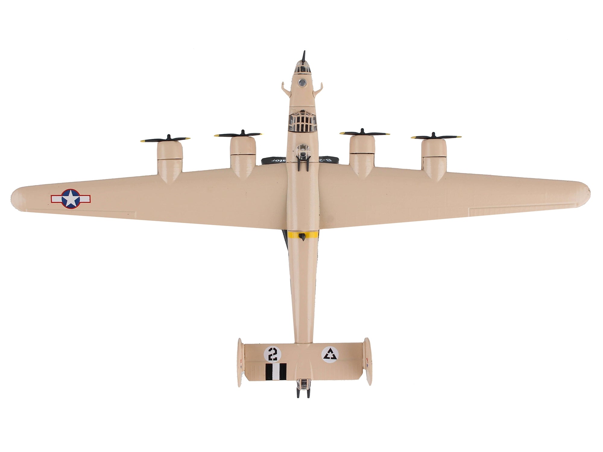 Consolidated B-24D Liberator Bomber Aircraft "Strawberry Bitch 376th Heavy Bombardment North Africa" United States Army Air Forces 1/163 Diecast Model Airplane by Postage Stamp