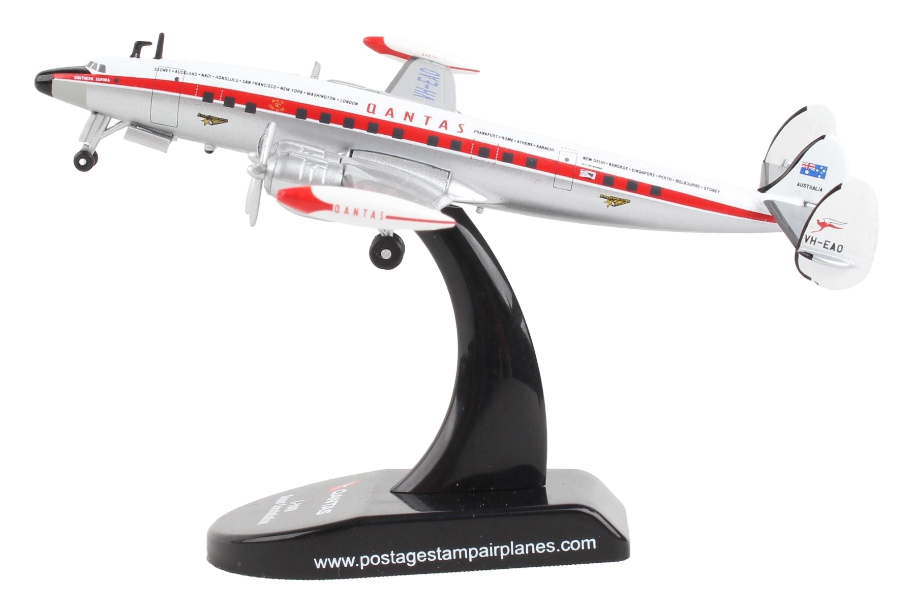 Lockheed L-1049G Super Constellation Commercial Aircraft "Qantas Airways" 1/300 Diecast Model Airplane by Postage Stamp - Premium Lockheed from Postage Stamp - Just $43.99! Shop now at Rapidvehicles