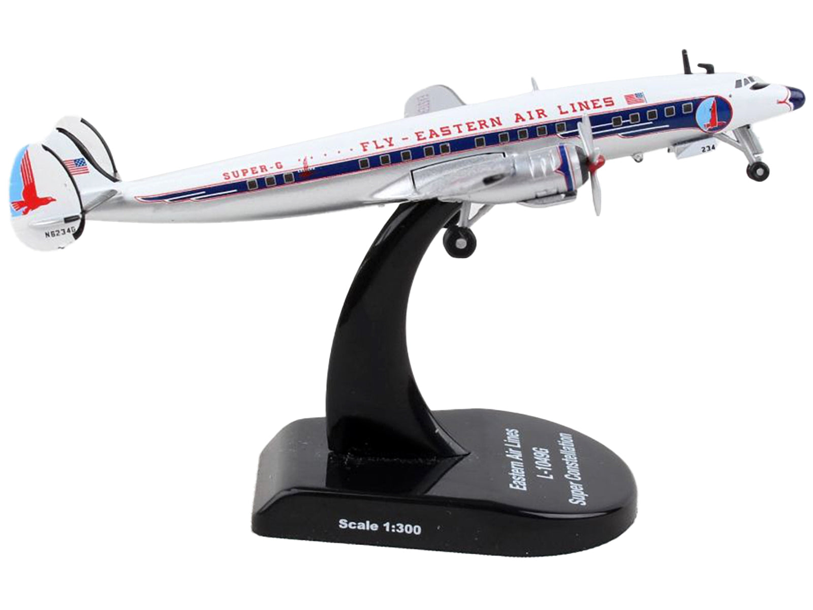 Lockheed L-1049 Super Constellation Commercial Aircraft "Eastern Airlines" 1/300 Diecast Model Airplane by Postage Stamp - Premium Aircrafts and War Planes from Postage Stamp - Just $57.31! Shop now at Rapidvehicles